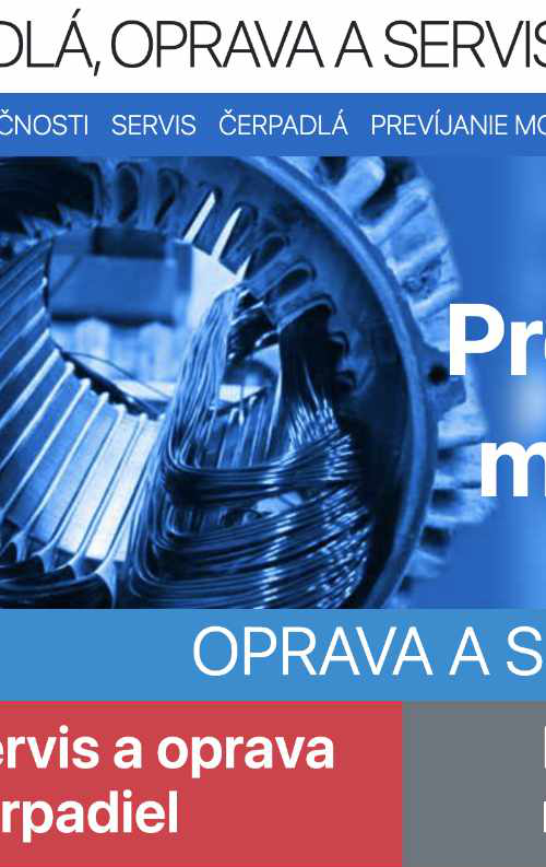 čerpadlá servis