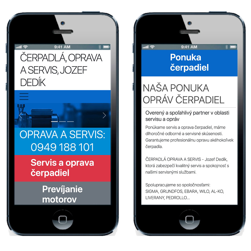 web cerpadla servis