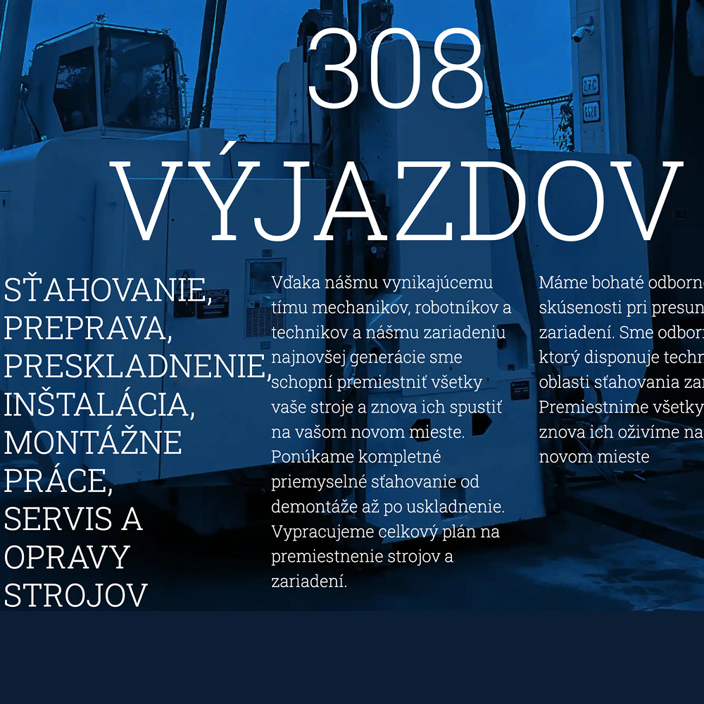 stahovanie strojov